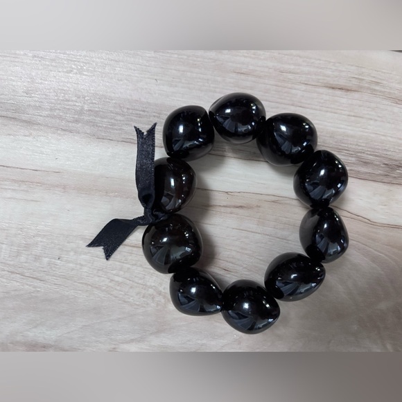 Black Beaded Bracelet - Picture 1 of 2